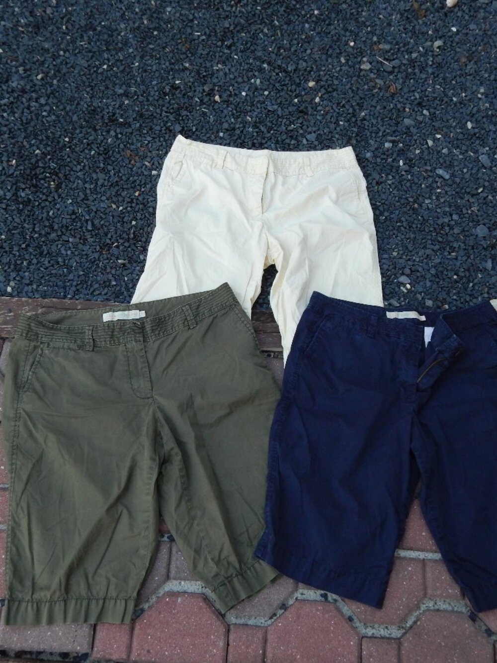J. Crew Chino City Fit Capris Size 12 3 Pairs